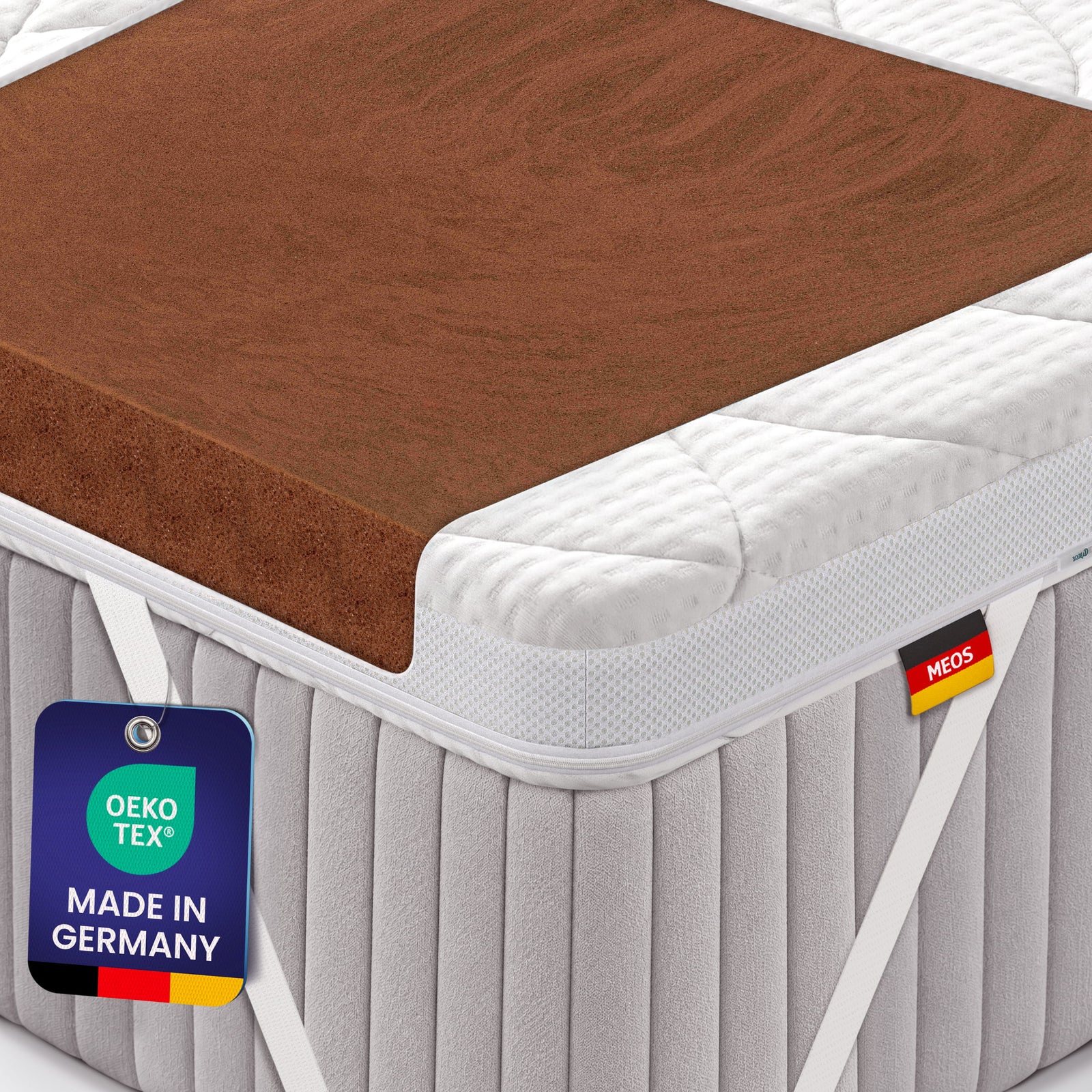 Meos Luxus-Schaum Topper für Matratzen & Boxspringbett versch. Größen