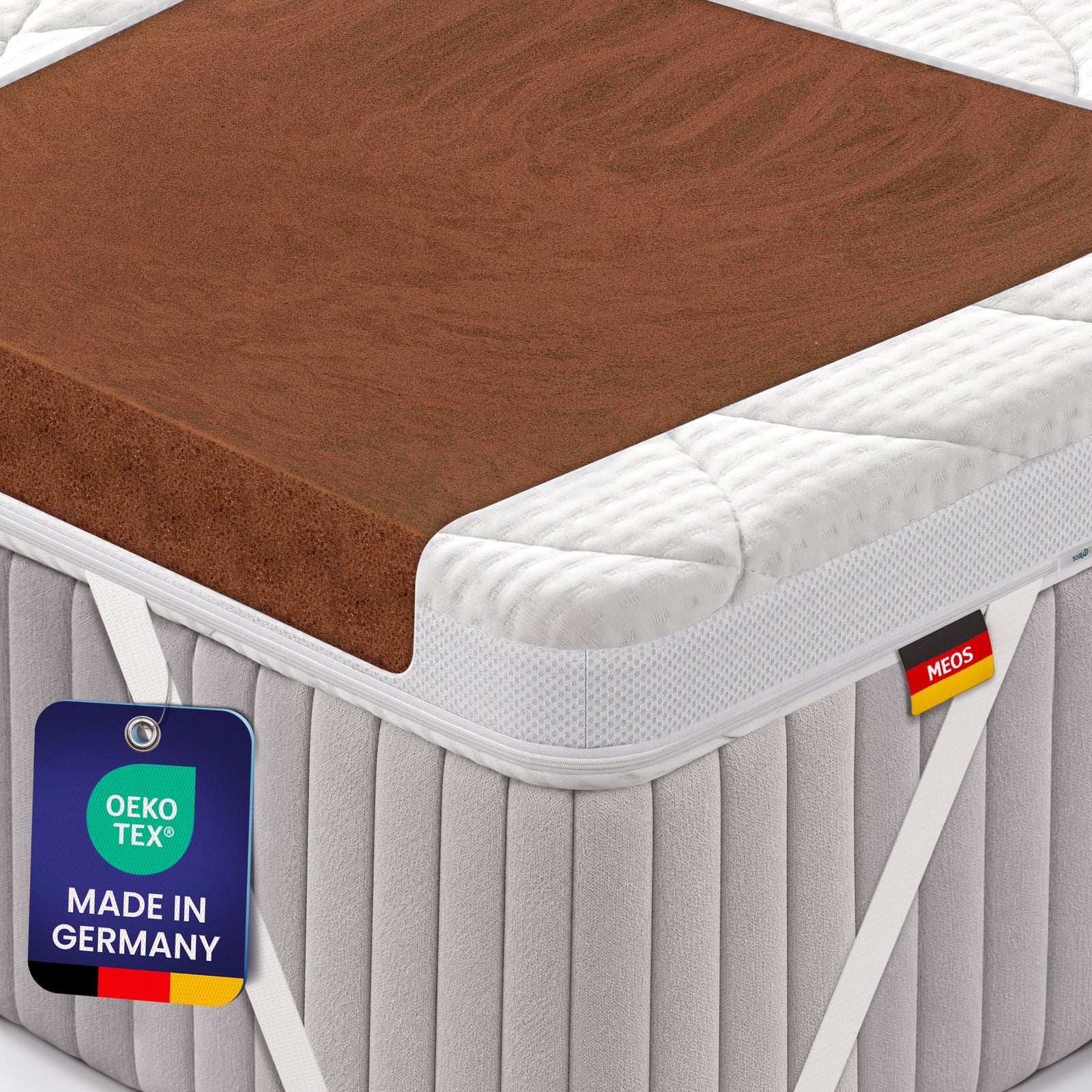 Meos Luxus-Schaum Topper für Matratzen & Boxspringbett versch. Größen