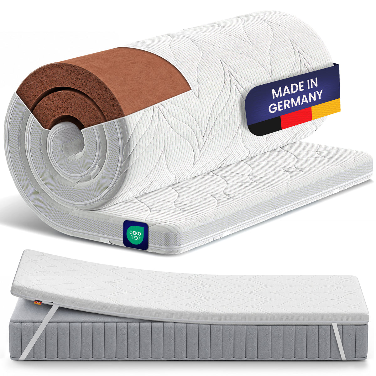 Meos Luxus-Schaum Topper für Matratzen & Boxspringbett versch. Größen