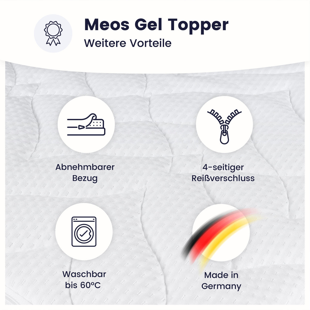 Meos Gel-Schaum Topper Sondergrößen
