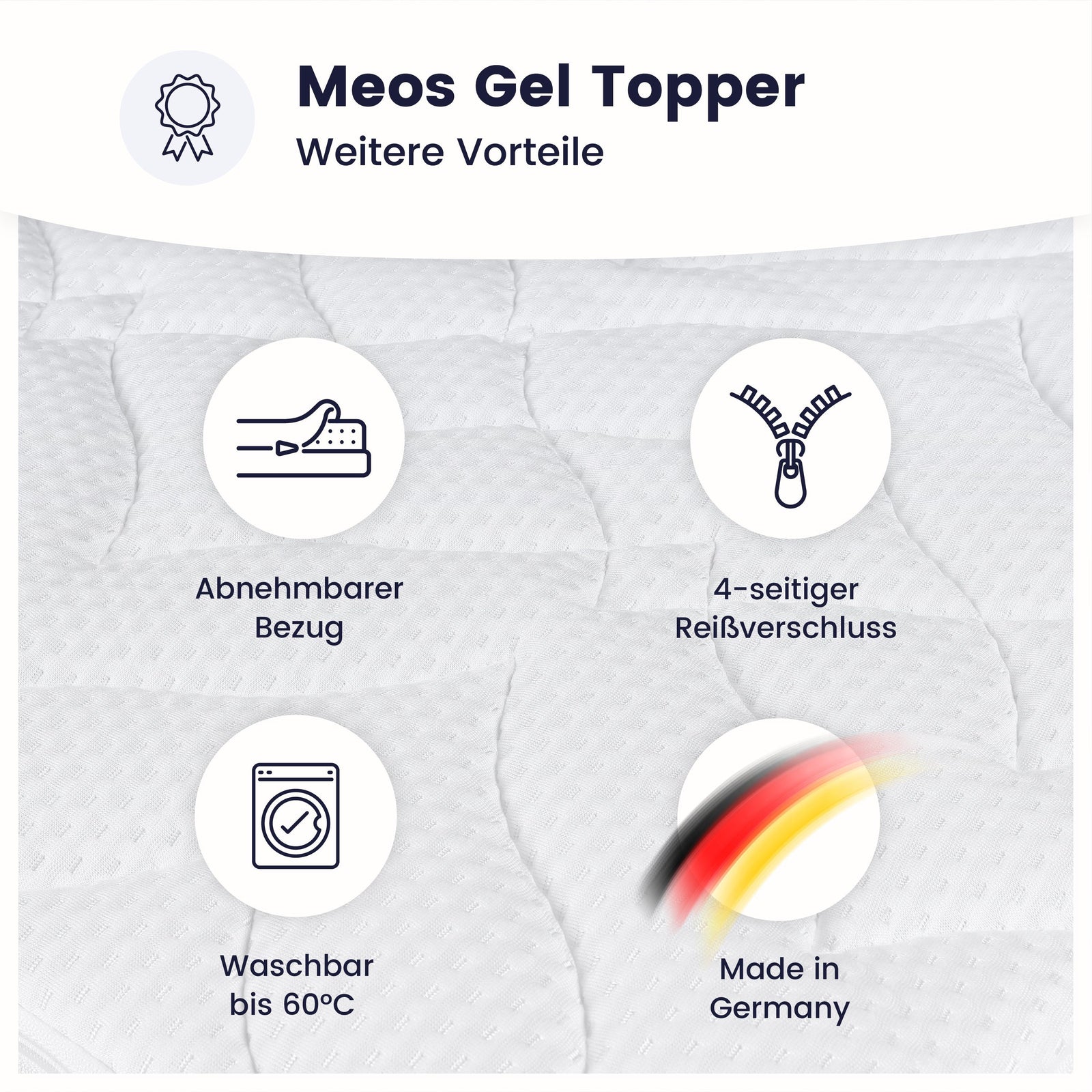 Meos Gel-Schaum Topper Sondergrößen